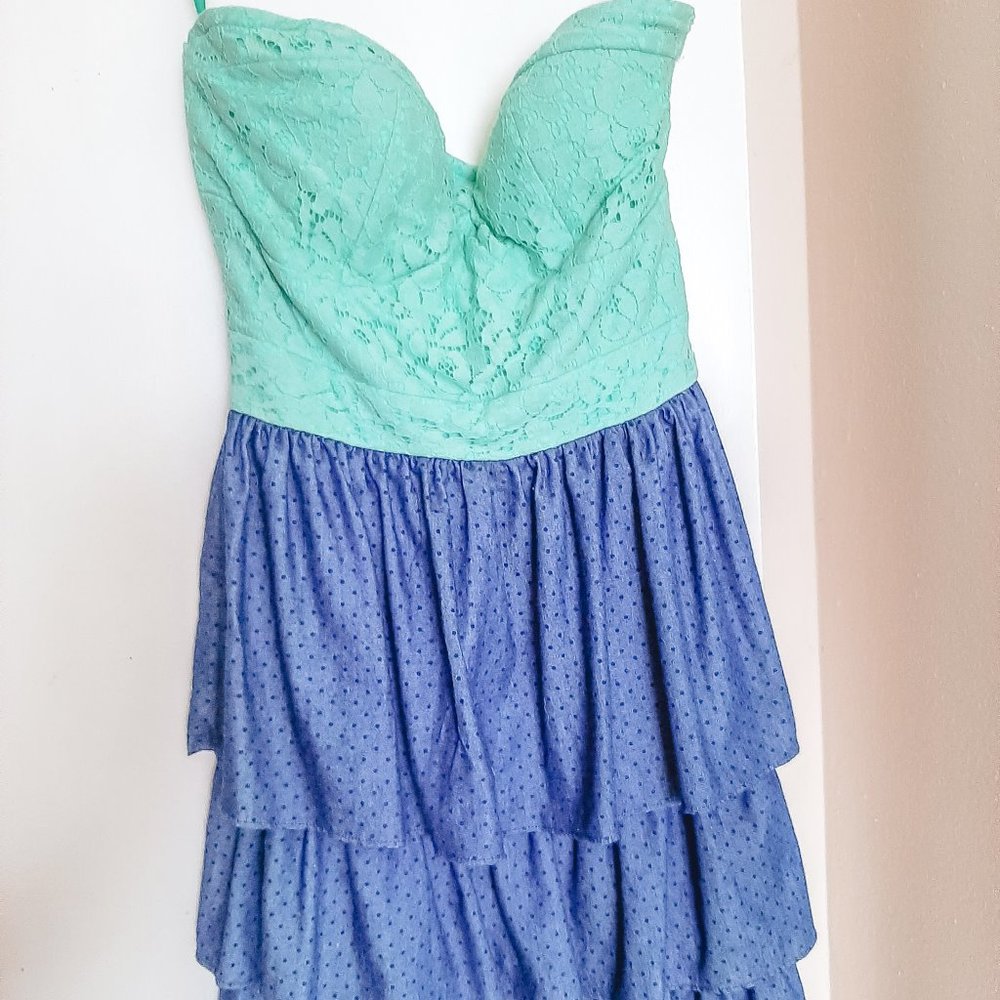 Vanity dual tones zip dress